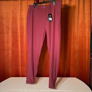 Waggle Maroon Greenside Jogger Golf Pants 36x32